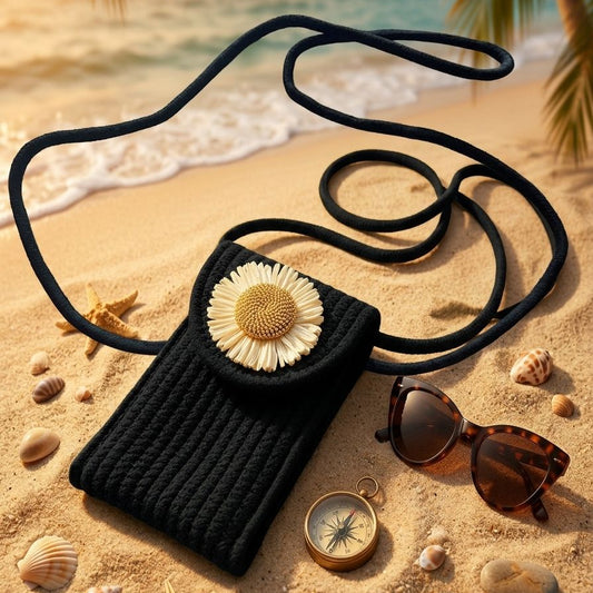 Midnight Bloom Mobile Sling Bag