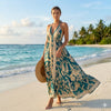 Ocean Mandala Georgette Cover Dress (French Crepe)