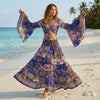 Blue Mandala Skirt Top Outfit