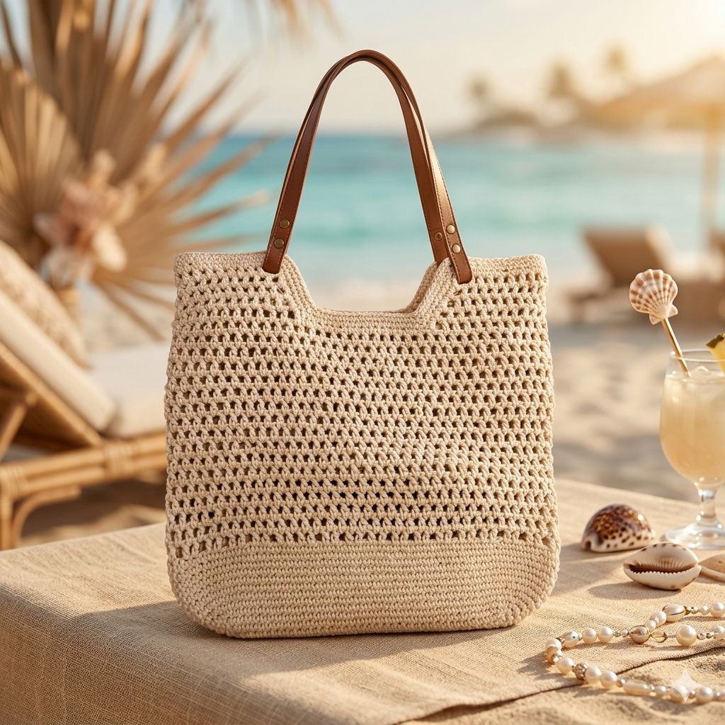 Hand Crochet Tote Bag