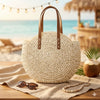 Cream Tile Tote Bag