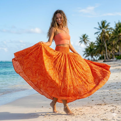 Ethnic Mandala Flare Skirt (ONLY SKIRT)