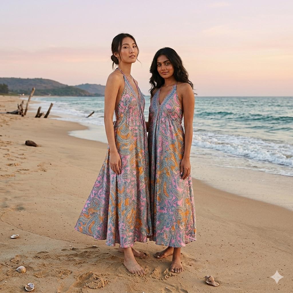 Moonlight Charm – Mandala Dress