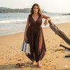 Boho Cowl Neck Belted Jumpsuit