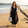 Elegant Cowl Neck Rayon Cotton Jumpsuit